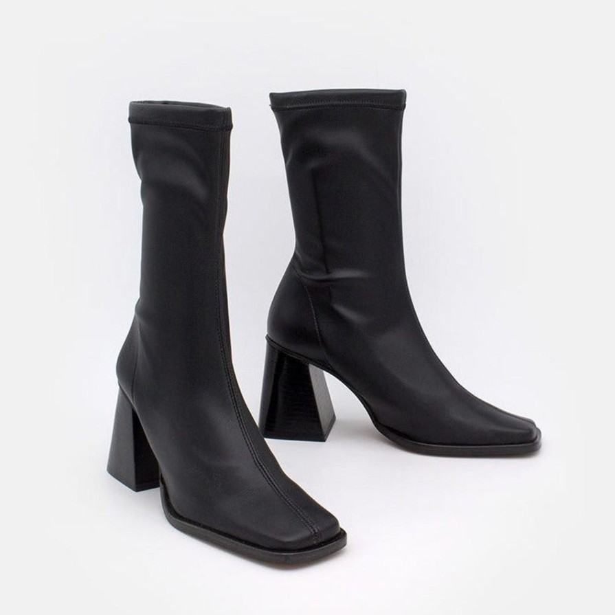 Women ANGEL ALACRON | Angel Alacron Savegre Stretch Boots Black