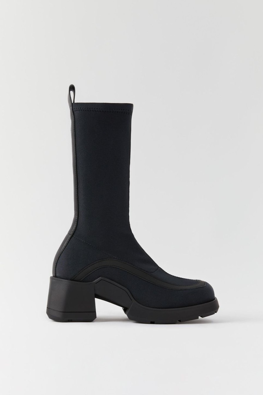 Women MIISTA | Miista E8 Shawna Textile Boots Blk