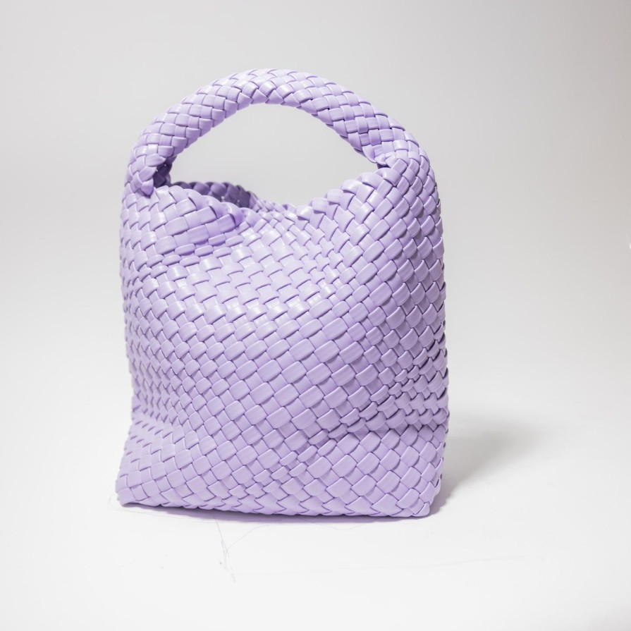 Women Shoe Market NYC | Woven Hobo-Lavender