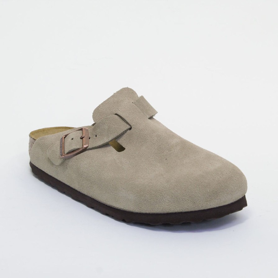 Women BIRKENSTOCK | Birkenstock Boston Sfb Women'S Ede Taupe Su