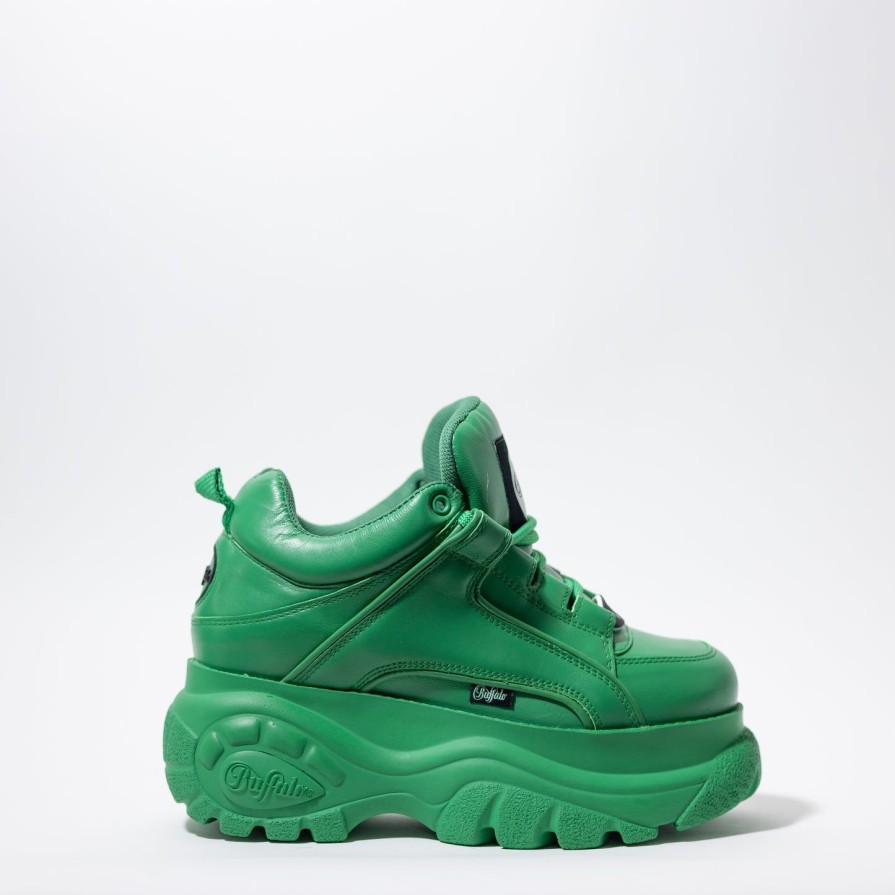 Women BUFFALO | Buffalo Classic Sneakers _ Green