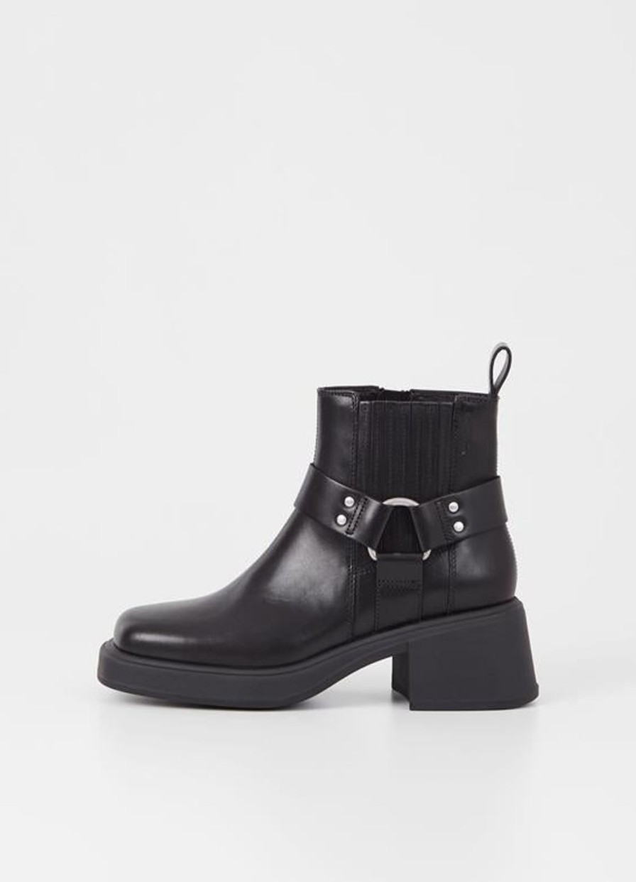 Women VAGABOND SHOEMAKERS | Vagabond Dorah Moto Ankle Boots Black