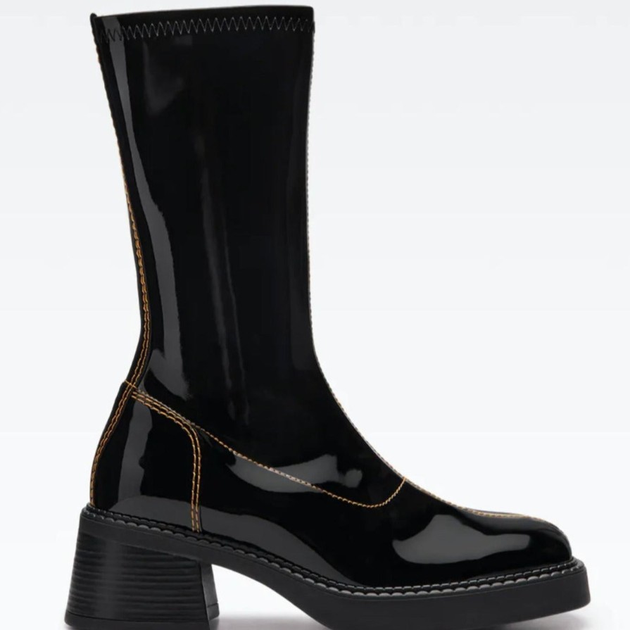 Women MIISTA | Miista E8 Vero Boots - Black Blk