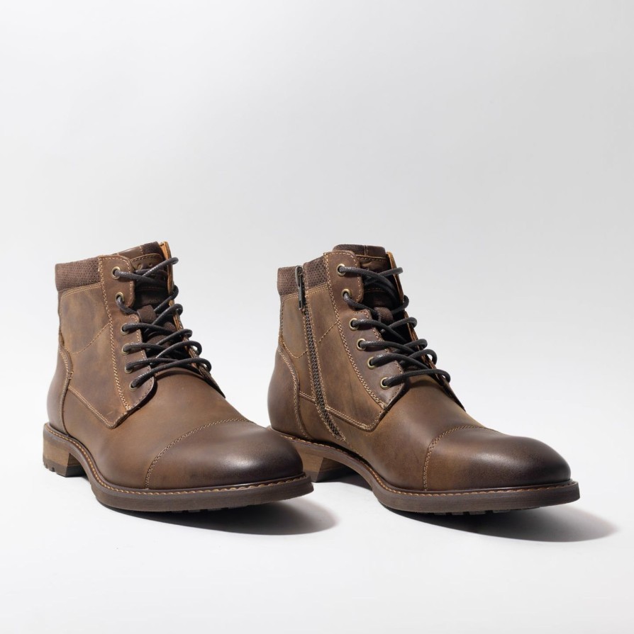 Men Florsheim Shoes | Florsheim Lodge Cap Toe Boot Brown