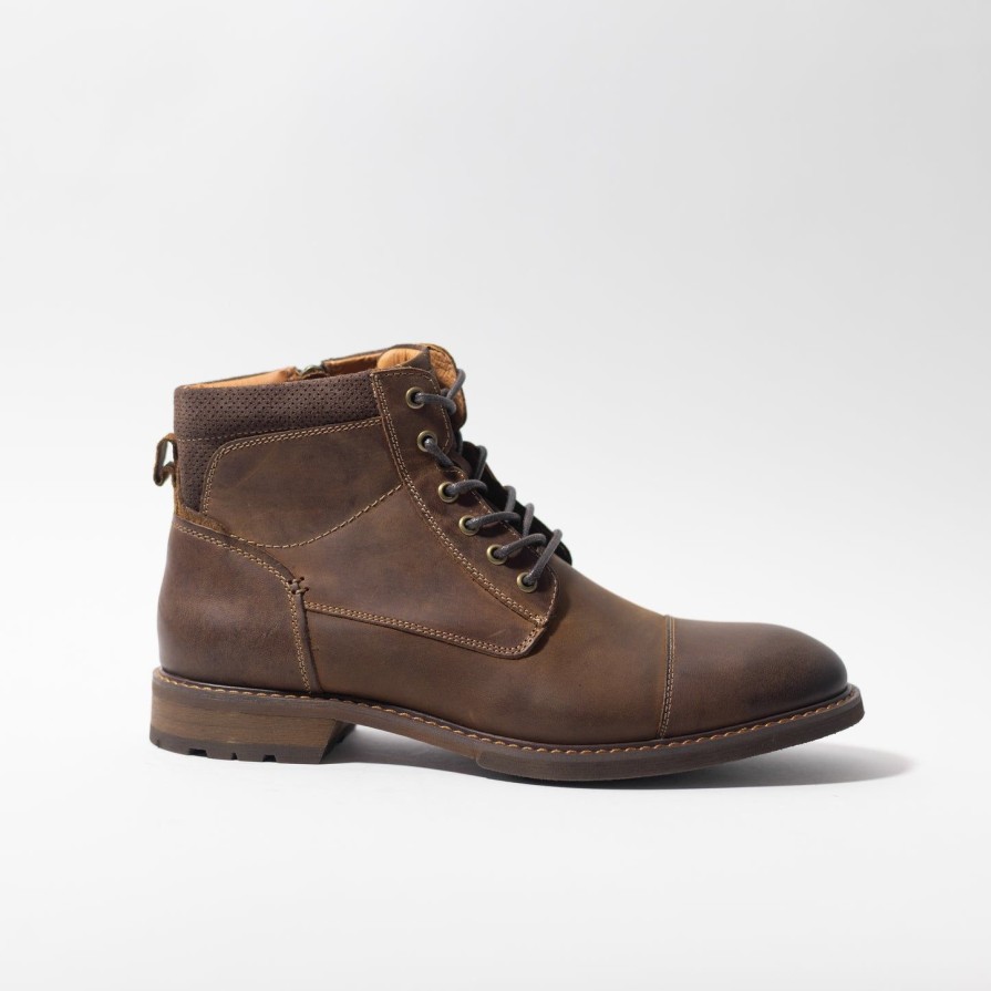 Men Florsheim Shoes | Florsheim Lodge Cap Toe Boot Brown