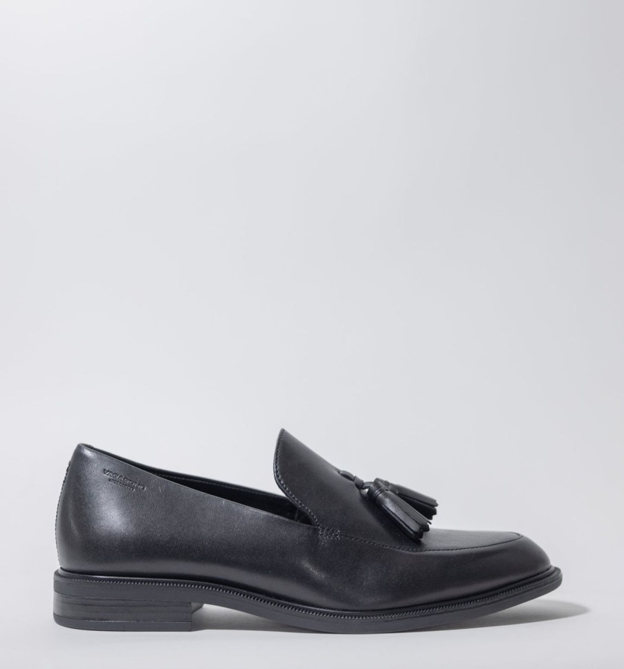 Women VAGABOND SHOEMAKERS | Vagabond Frances 2.0 Tassle Loafers Blk