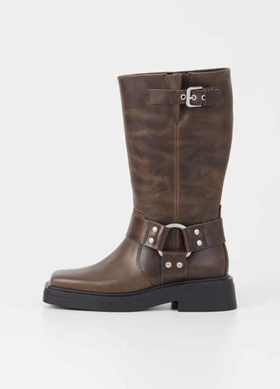 Women VAGABOND SHOEMAKERS | Vagabond Eyra Moto Boot Mud