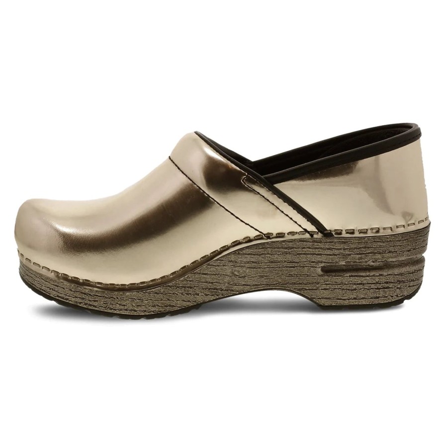 Women DANSKO | Dansko Professional Metalic Gold