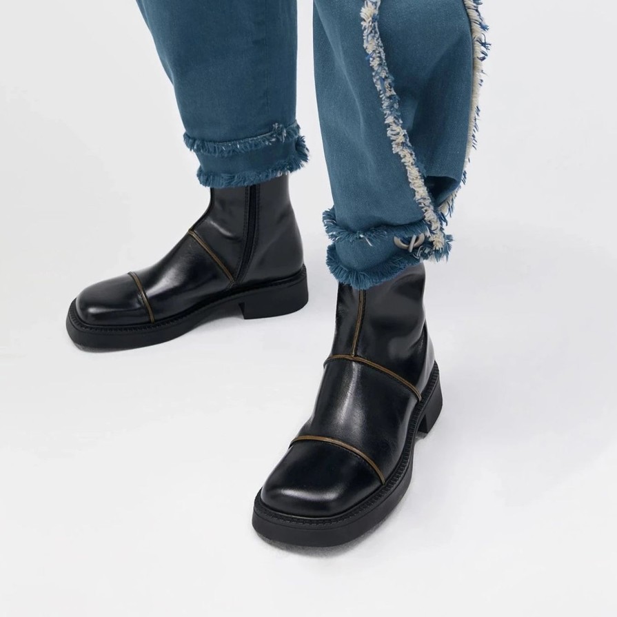 Women MIISTA | Miista E8 Dahlia Boots Blk