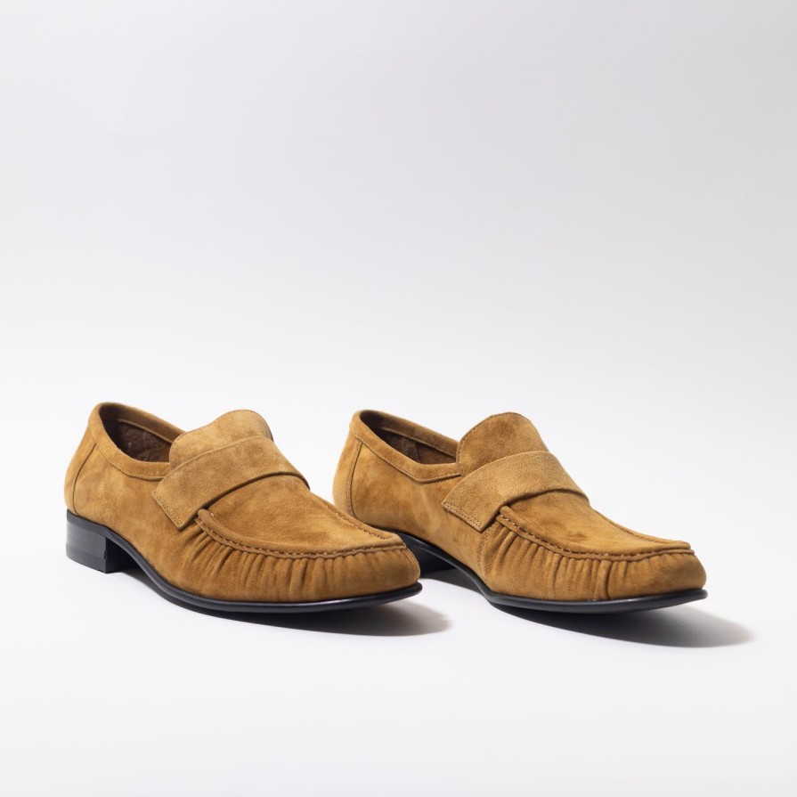 Women JEFFREY CAMPBELL | Jeffrey Campbell Societies - Lh Moc Slipon Mustard Suede