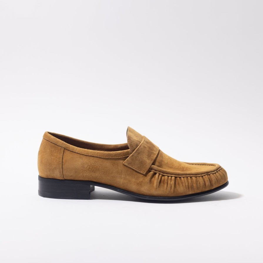 Women JEFFREY CAMPBELL | Jeffrey Campbell Societies - Lh Moc Slipon Mustard Suede