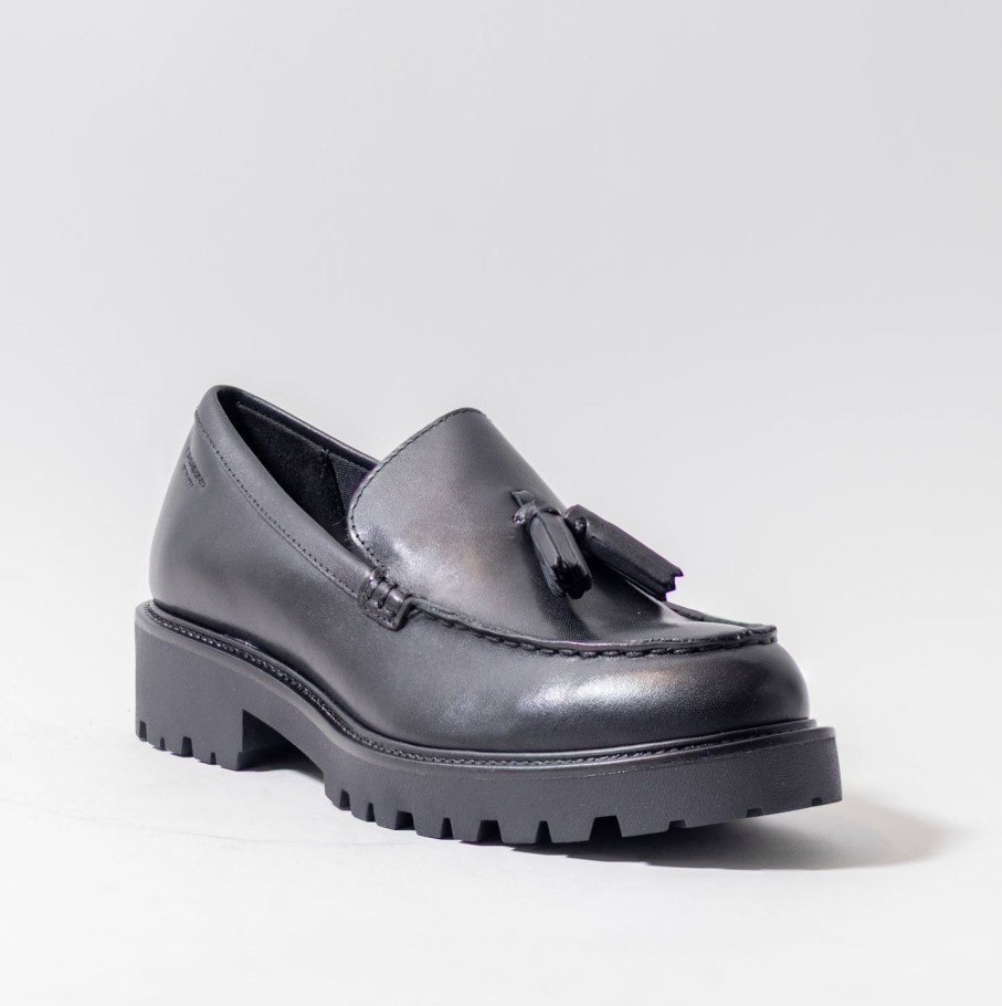 Women VAGABOND SHOEMAKERS | Vagabond Kenova Loafer Tassle Blk