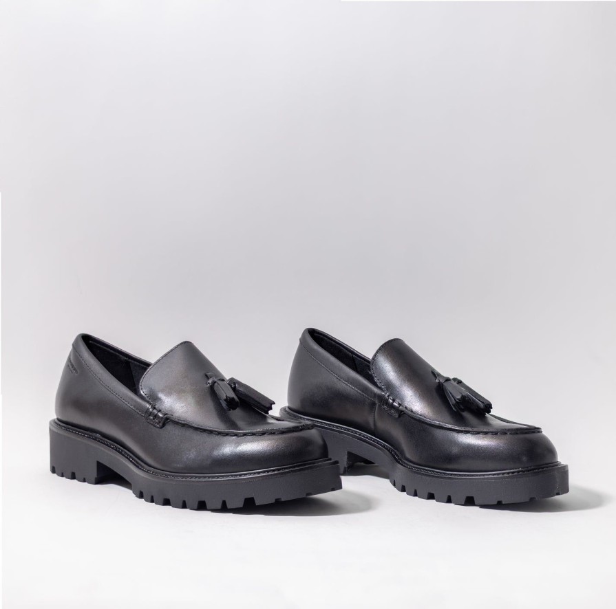 Women VAGABOND SHOEMAKERS | Vagabond Kenova Loafer Tassle Blk