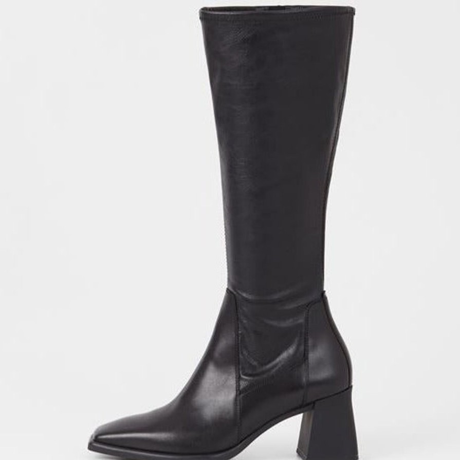 Women VAGABOND SHOEMAKERS | Vagabond Hedda Tall Stretch Boots Black