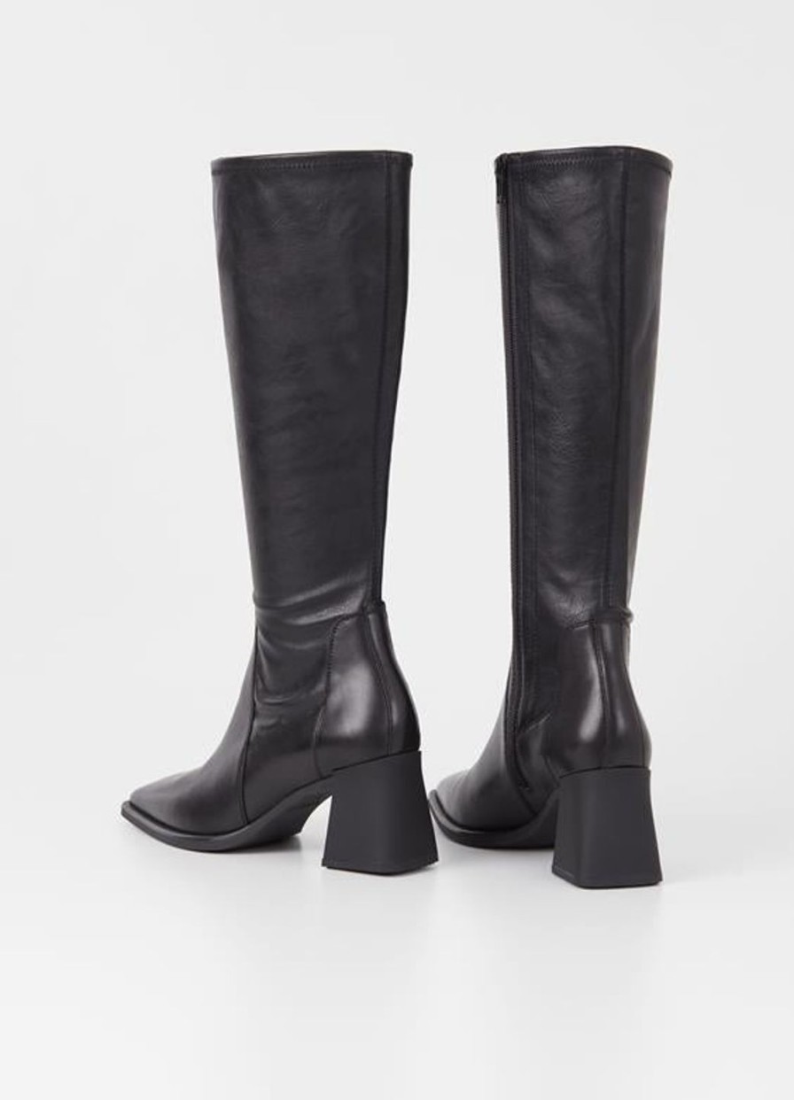 Women VAGABOND SHOEMAKERS | Vagabond Hedda Tall Stretch Boots Black