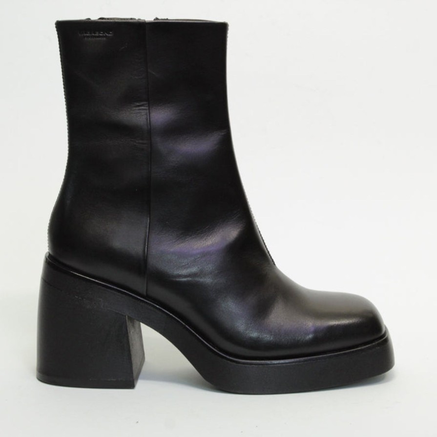 Women VAGABOND SHOEMAKERS | Vagabond Brooke Plain Boot - Black Blk