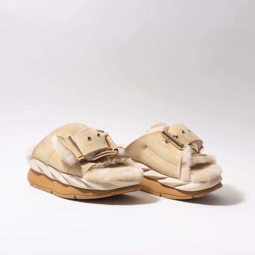 Women 4CCCCEES | 4Ccccees Mellow Laze Shearling Shoes